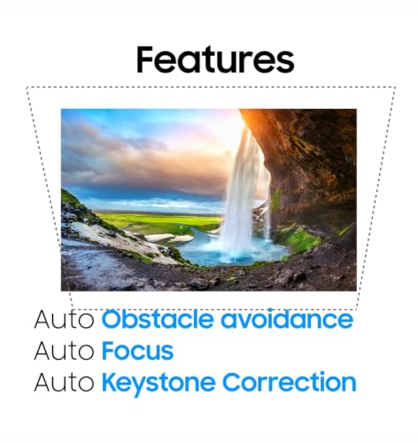 Image of Ray Gold Play Smart Projector with Google TV | 4300 ANSI Lumens and 15000 LED Lumens | 4K Supported | Electric Focus | Auto Keystone | Dual Band WiFi | Bluetooth | Home Theatre Projector