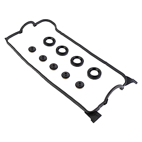 Image of VS50499R Valve Cover Gasket Compatible with 1992-2000 EL Honda Civic Del Sol Si /S /Si VX CX DX LX VP GX HX Ex Si 1.6L L4 SOHC 16V VC4029 VS50500R 12341P08000
