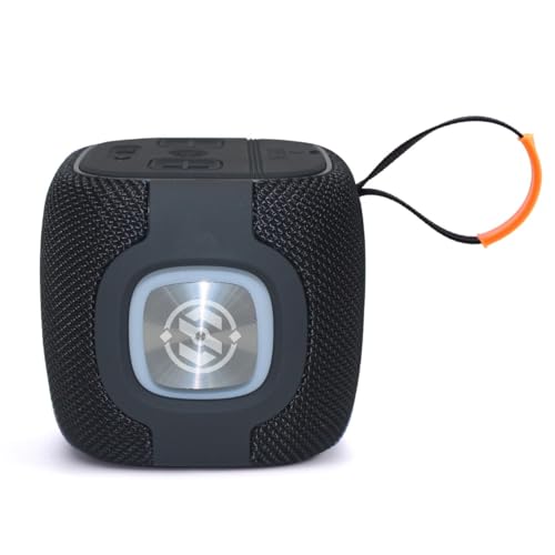 Image of Party Waves 306 10W 5.3 Bluetooth Wireless Speaker,LED Lights,5H Playtime,TWS Pairing,Portable for Home /Outdoor /Travel (Black)