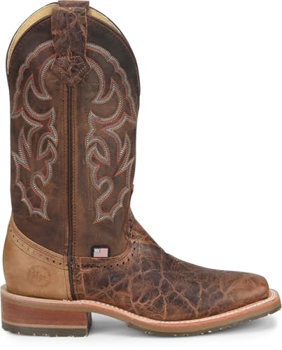 DOUBLE-H Men's 12" Harshaw Wide Square Toe Roper Boots2