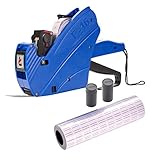  SOGREAT Preisauszeichner Etiketten Drucker Labeler  Discountoase Handauszeichner + 20 Stücke Label Aufkleber  + 1 Stücke Tinte Refill Für Büro Einzelhandel Shop Lebensmittelgeschäft