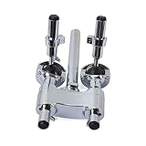 Mikinona Double Drum Tom Holder Mount Bracket Durable Stand for Jazz Drum Set Accessories Lightweight Design for for Drummers