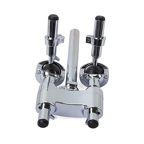 Mikinona Double Drum Tom Holder Mount Bracket Durable Stand for Jazz Drum Set Accessories Lightweight Design for for Drummers