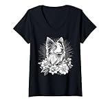 Photo Gallery donna stile tatuaggio amante shetland sheepdog cane retrò maglietta con collo a v Photo Gallery donna stile tatuaggio amante shetland sheepdog cane retrò maglietta con collo a v