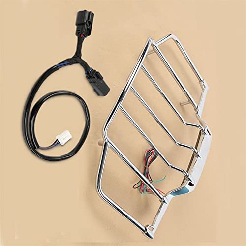 Porte-bagages supérieur Tour Pack chrome avec éclairage intégré pour moto Touring 2014-2020
