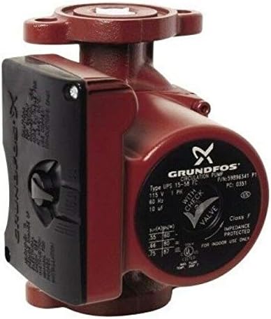 Grundfos UPS15-58FRC 3-Spd Circulator Pump,IFC 59896343
