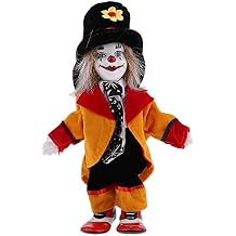 Clown Doll Porcelain Clown Model Porcelain Doll Circus Props Delicate Arts Crafts Home Decor Desk Ornament 18cm