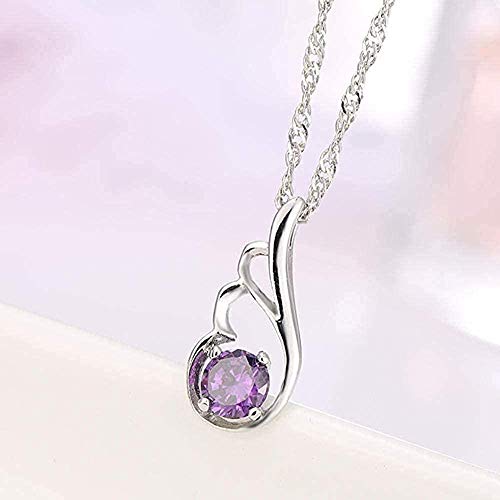 Preisvergleich Produktbild CKAWM Halskette Halskette Vertragliche Helle Zirkon Halskette Flügel Anhänger