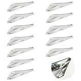 YANYULI ボルテックスジェネレーター スポイラー 12個入り 衝突防止ストリップ 風切り音低減 ボディ保護 粘着テープ式 簡単設置 カー飾り カー用品 (クリア)