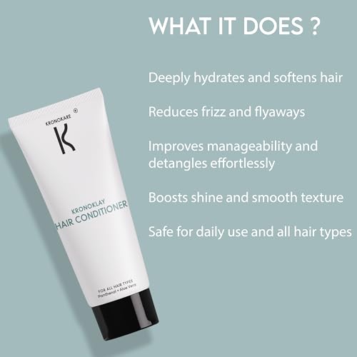 Image of Kronokare KronoKlay Hair Conditioner - 40 g | Deep Conditioning, Moisturizing & Frizz Control for All Hair Types