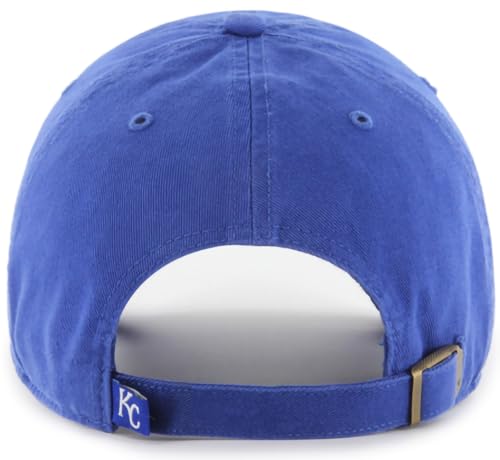 47 Brand MLB Team Color Home Primary Logo Clean Up Adjustable Baseball Cap Hat, Adult One Size Fits All