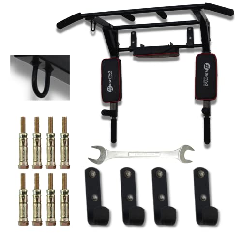 Hashtag Fitness 3-in-1 Wall Mount Pull-Up Bar for Home Gym