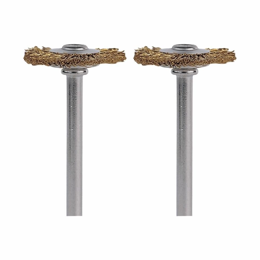 Dremel 535-02 Brass Brushes, (2 Pack), 3/4" Diameter
