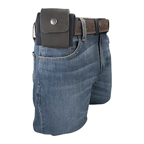 Image of Hide & Drink, Foraging Pouch (Collapsible) for Hiking, Treasures & Seashells Bag, Easy Looping Around Belts, Grocery Storage, Waxed Canvas, Handmade