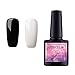 Produktbild Saint-Acior 2pc UV Farblack Nagellack Farbenset UV Farbgel Nagelgel Gel Lack Polish(Schwarz/Weiß)