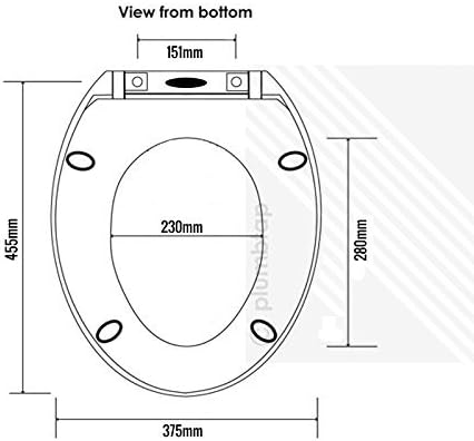 Soft-Close Top-Fix Quick Release Toilet Seat with Chrome Hinges by Cassellie