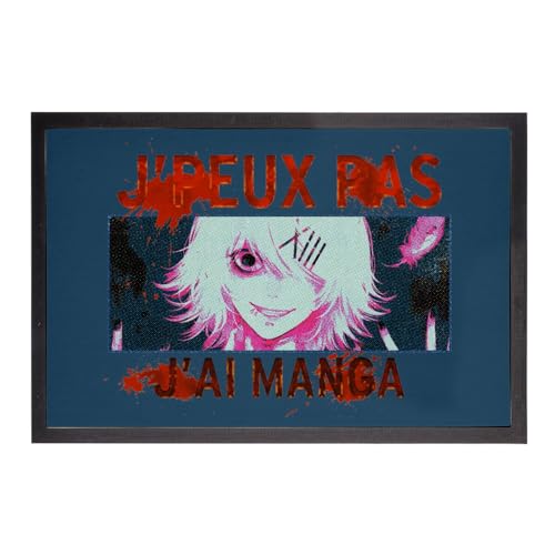 Tapis de sol anime bleu pour decorer une chambre otaku