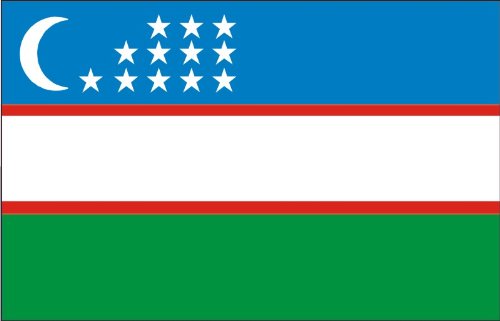 INDIGOS UG Auto Aufkleber Usbekistan - 10 cm - LS217G - Autoaufkleber Fahne - Sticker Flagge - Auto Heckscheibe, Spoiler, Tuning - UV-widerstandsfähig & selbstklebend