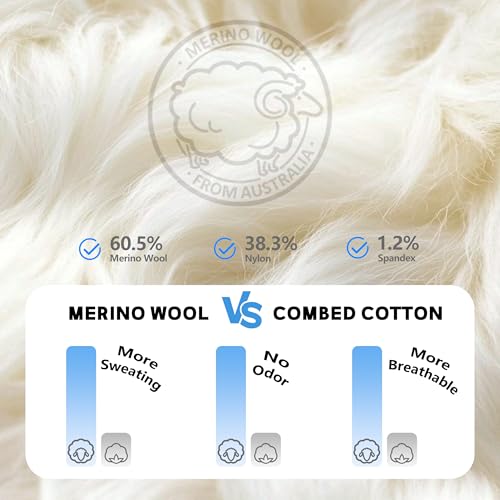 Image of No Show Athletic Socks, ZEALWOOD 3 Pairs Merino Wool Ultra-Light Running Tennis Golf Socks for Men Women