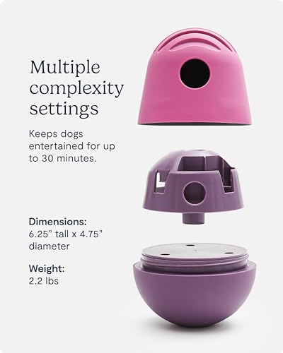FABLE The Puffin Game Treat Dispensing Dog Toy - Dog Treat Toys Interactive Entertainment & Mental Stimulation - Dog Treat Toy That Mimics Hunting Prey - Dog Food Dispenser Toy for a Meal - Purple - Thumbnail 6