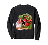 Gartenzwerg mit Erdbeeren, Sommerbepflanzung Sweatshirt ...