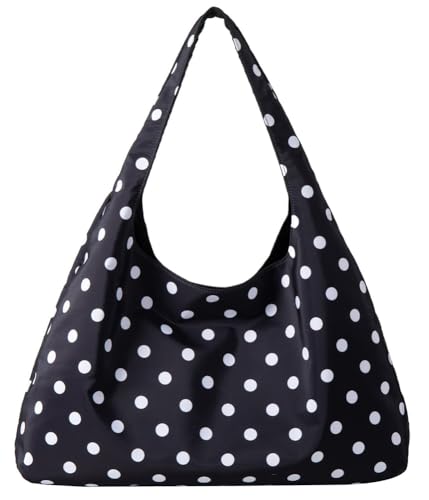 Bolso Tote de lunares para mujer, grande y slouchy miniatura 1