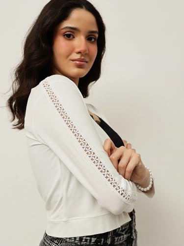 Image of ESPRESSO Women Viscose Open Neck shrug
