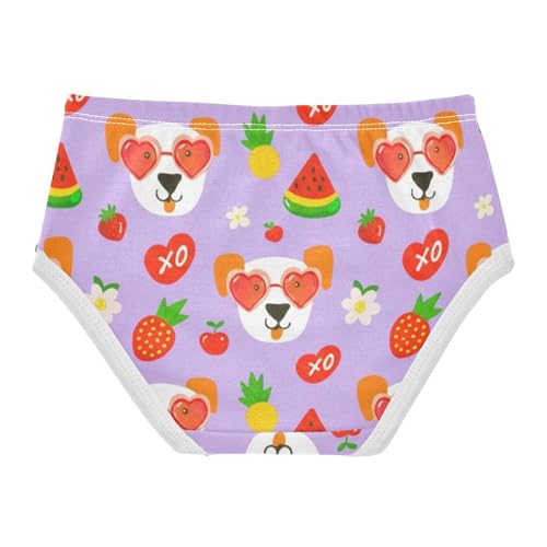 Personalized Toddler Underwear Floral 2t Cotton Panties Little Girl Cute Dog Faces Fruit Kids Briefs Undies2