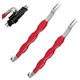 2 x Elektrischer Kfz Stecker Abzieher Entferner Werkzeug, Steckverbinder-Trennwerkzeuge, Automobil-Trennabzieher Klemmenabzieher für Auto Reparatur Wartung Kabelbaum-Entriegelung Autoreparaturen