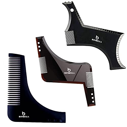 BONBELLA MEN Beard Grooming Premium Beard Comb And Beard Shaper Kit