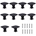 Dokpav 10PCS Noir Tiroir de Porte Poignée, 30mm Bouton de Meubles, Unique Trou Rond Boutons de Tiroir, Boutons de Porte, Poignées de Meuble pour Placard Armoire Cuisine, chambre d'enfant