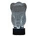 Produktbild Ahat Romantische 3D Led Illusion Tisch Schreibtisch Deko Lampe 7 Farben ändern Nacht Licht für Schlafzimmer Home Decoration, Hochzeit, Geburtstag, Weihnachten und Valentine Geschenk(Zahn)