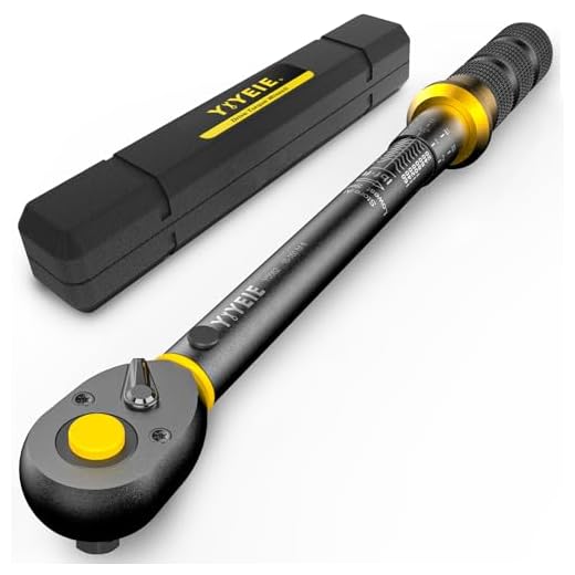 1/2-Inch Drive Torque Wrench with Upgraded Lock Ring, ±3% High Precision Click, 10-160 FT.LB (10-227 Nm), 2-Way 72-Tooth for Easier Adjustments, Ideal for Moto, Lug Nuts, Tires, Wheels, and Car Repair