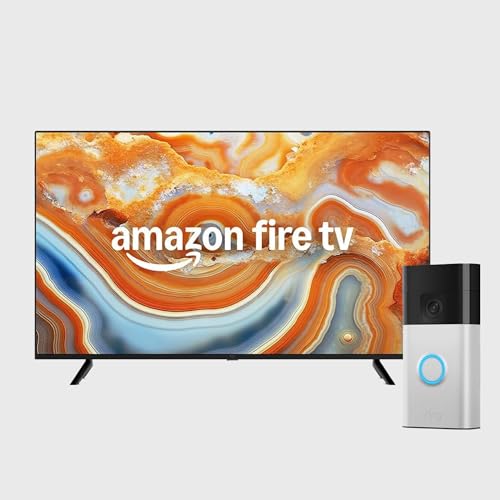 Ring Akku-Videotürklingel (Battery Video Doorbell) (2024) + Der neue 4K-UHD-Smart-TV aus der Amazon Fire TV-4-Serie | 50...