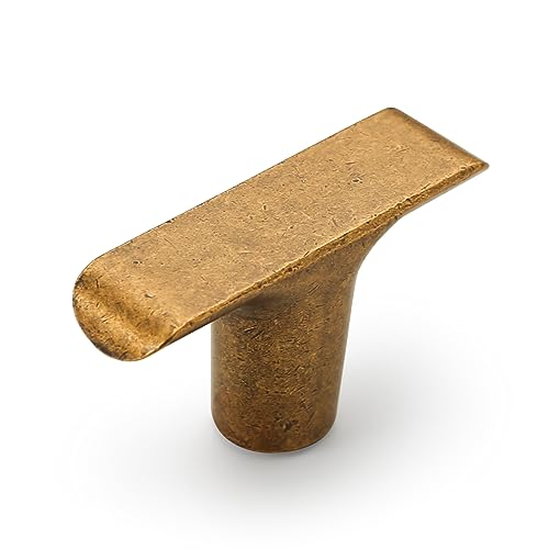 Amerdeco 10 Pieza Bronce Tiradores Cocina Pomos y Tiradores Vintage Pomos Armarios Pomos y Tiradores Infantiles de Aleación de zinc Tirador Puerta Mango de un Solo Orifici UK0060