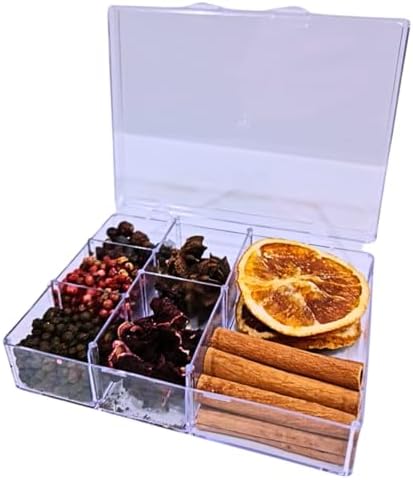 Kit 7 Especiarias para Gin + Caixa Acrílico
