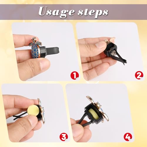 Image of 5 PCS Sea Turtles Car Decor, Cute Beach Themed Air Freshener Vent ClipsCar Accessories Decoration for ,Reusable Essential Oil Diffuser, Universal for Most Cars (Blue)