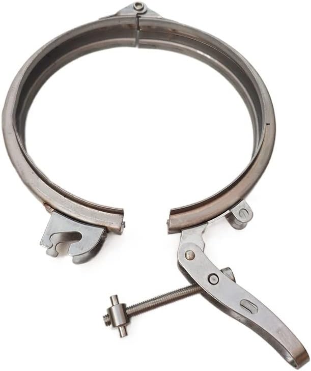 Adjustable Pipe Clamp Hose Clamp Quick Release Pipe Clamp Round Duct Clamp Quick Pipe Clamp Stainless Steel/Galvanized 80-300mm Joyous (Size : Stainless Steel 250mm)