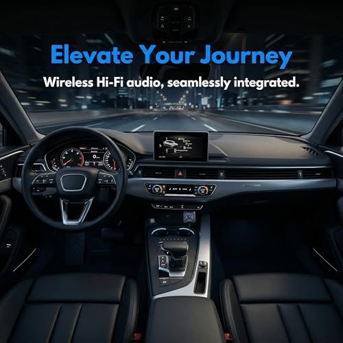 Bluetooth 5.3 Aux Car Adapter Noise Cancellation