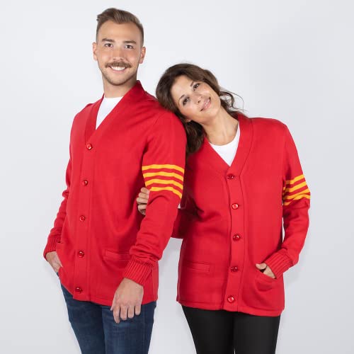 Image of Stewart & Strauss Cardigan Varsity Letter Sweater | American style button front letter sweater knit since 1977, heavyweight and ready for chenille letters and patches