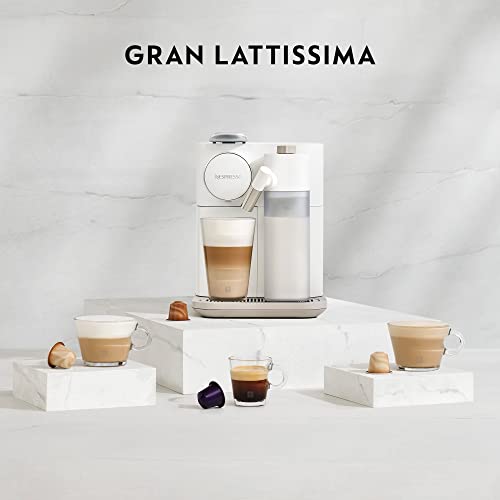 Nespresso De'Longhi EN640.B Gran Lattissima Kaffeekapselmaschine mit automatischem Milchsystem,19 Bar Druck,1400W,Schwarz