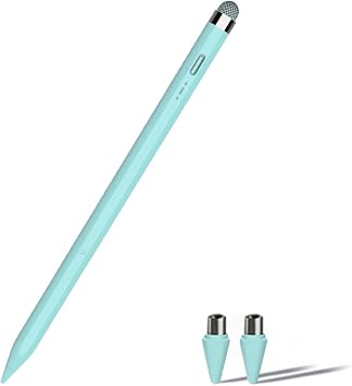 Dual-Tip Stylus Pen for Samsung Galaxy Tab A11+/A11/A9+/A8 Android &for IOS iPad 10th&9th Tablets Pencil Blue