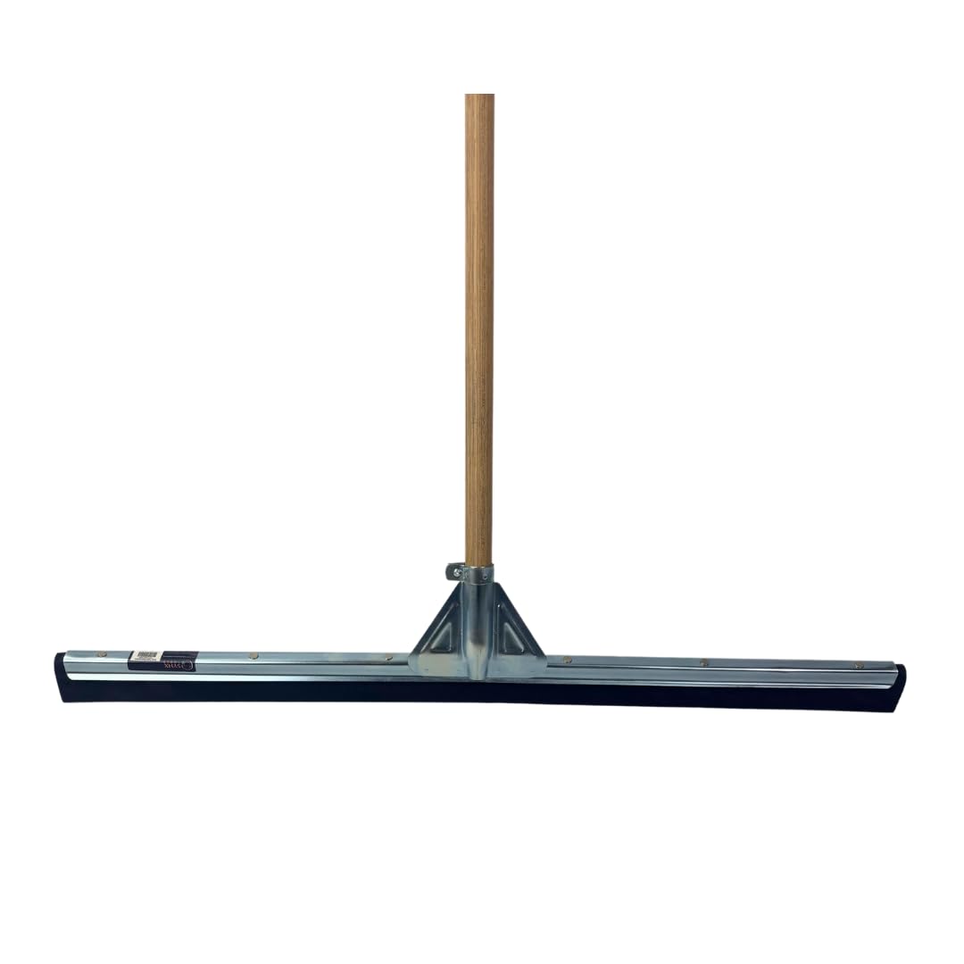 75cm Tirador de Suelo con Mango 150cm - Limpiador de Suelo - Extractor - Tractores - Negro - Mopa de Suelo/Limpiador de Suelo - Extractor de Agua con Acero Madera 150cm