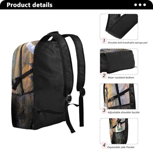 Nun Play Piano (1) Backpack 22L Foldable Daypack for Men Women Travel Camping2