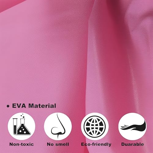 JITIFAZH Wasserdichter Regenponcho, 2 Stück,leichter, wiederverwendbarer Regenmantel mit Kapuze, tragbarer Notfall-Poncho für Erwachsene, Familie, Wandern, Radfahren, Camping(Rosa+Rosa)