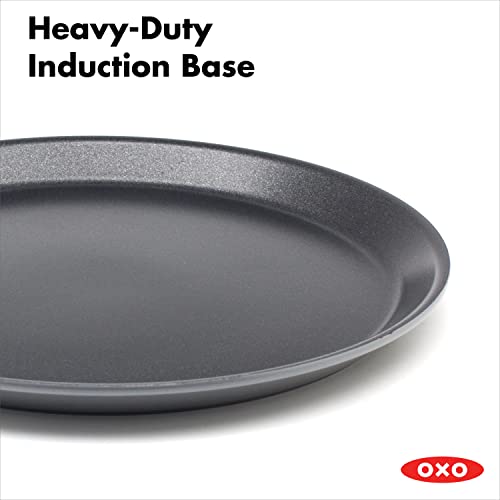 Oxo Softworks Hard Anodized 11" Griddle Pan, 3-Layered German Engineered Nonstick Coating, Induction Suitable, Dishwasher Safe, Gray #TOP2