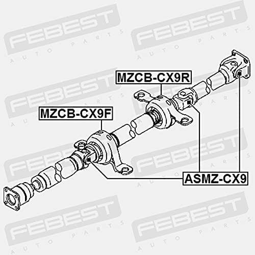 Amazon.com: Universal Joint 24X64 Febest ASMZ-CX9 Oem KG03-25-100D