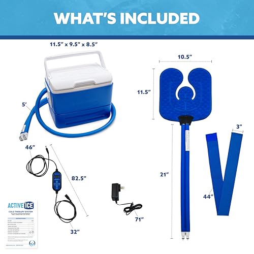 Image of Polar Active Ice 3.0 | 9 QT Cold Therapy Ice Machine| Programmable Timer | 6 in 1 Universal Pad | Cryotherapy Pain Relief System | Ace Bandage Style Compression
