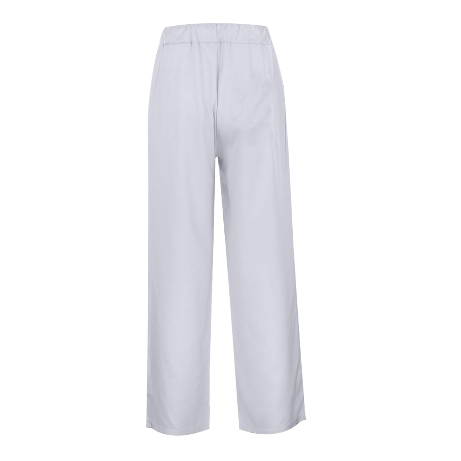 2026 Primavera Estate Pantaloni da Uomo Casual Pantaloni della tuta larghi Pantaloni della tuta Elastico in vita Pantaloni con coulisse con Bottoni Moda Tinta unita Pantaloni da jogging Confortevole