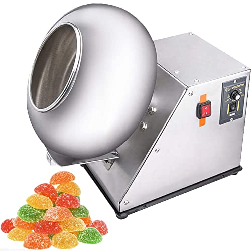 JINTAOMA Electric Sugar Coating Machine, Commercial Automatic Tablet Sugar Coating Machine, Constant Temperature Heating Electric Chinese Medicine Pill Polishing Machine,10kg Capacity,110V